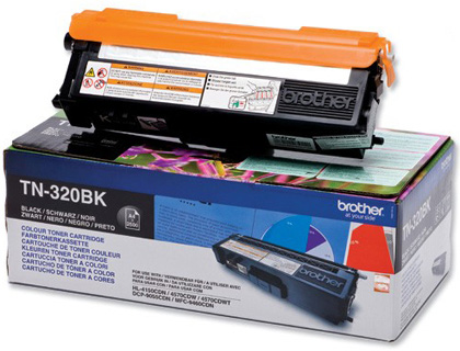 TONER LASER BROTHER TN320BK COULEUR NOIR 2500P
