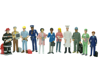 JEU MINILAND FIGURINES MTIER S ET PROFESSIONS BOTE DE 11  UNITS