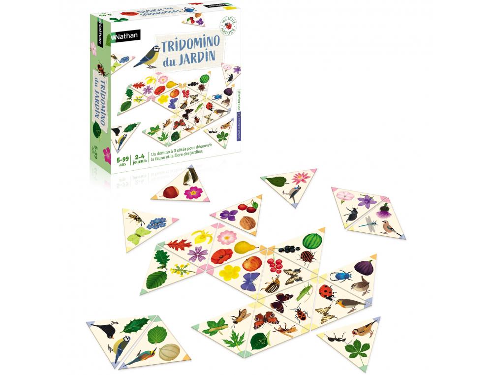 SENSIBILISATION A L ECOLOGIE NATHAN TRIDOMINO DU JARDIN 35 DOMINOS TRIANGULAIRES 1 GUIDE DE 16 PAGES