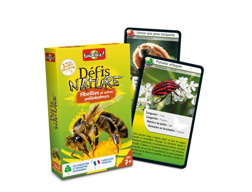 DEFIS NATURE BIOVIVA ABEILLES ET AUTRES POLLINISATEURS      CARACTERISTIQUES DES ANIMAUX  37 CARTES 1 LIVRET