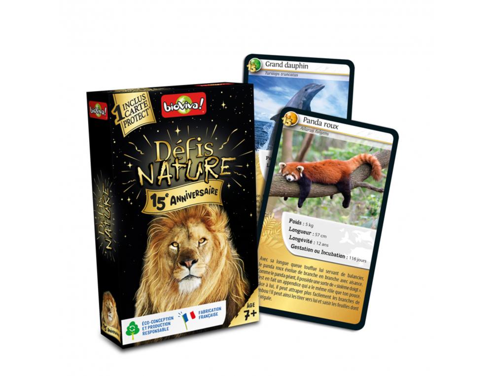 DEFIS NATURE BIOVIVA 15EME ANNIVERSAIRE CARACTERISTIQUES DES ANIMAUX 37 CARTES 1       LIVRET PEDAGOGIQUE 2 A 6