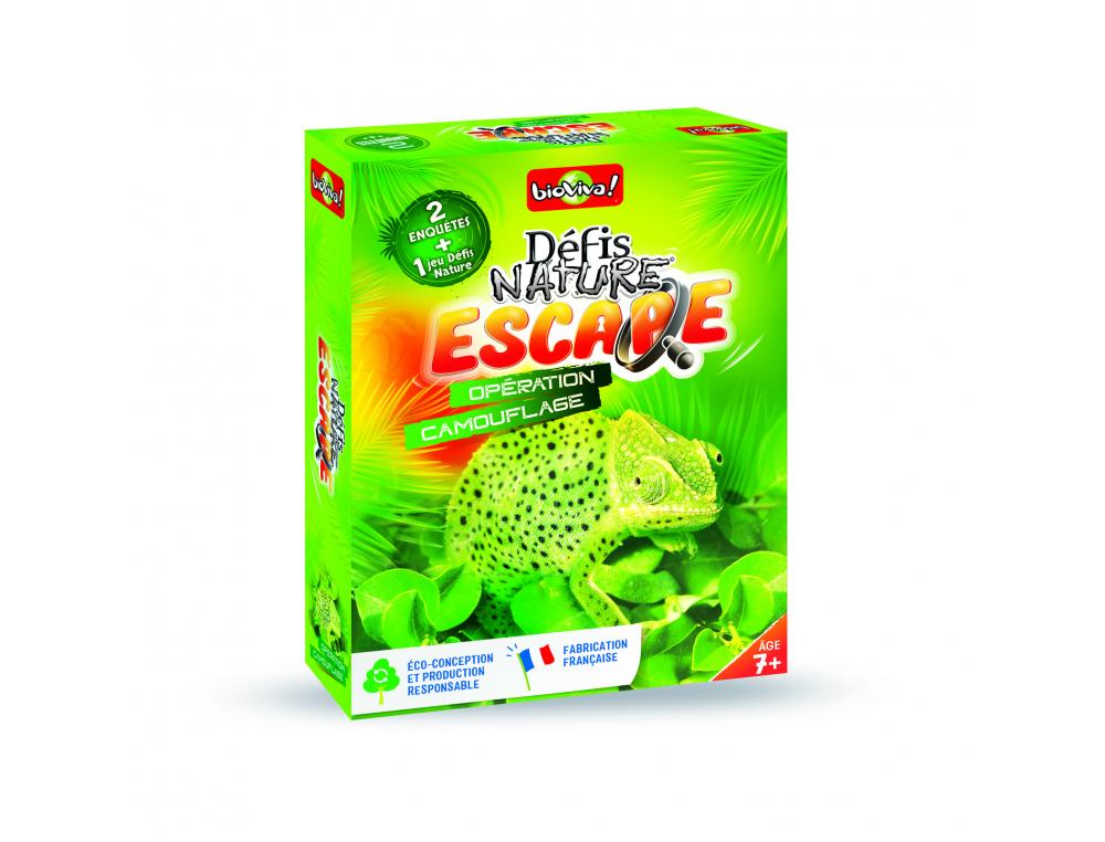 DEFIS NATURE ESCAPE BIOVIVA OPERATION CAMOUFLAGE 36       CARTES 1 CRAYON 1 CARTE A     RECONSTITUER 2 LIVRETS D