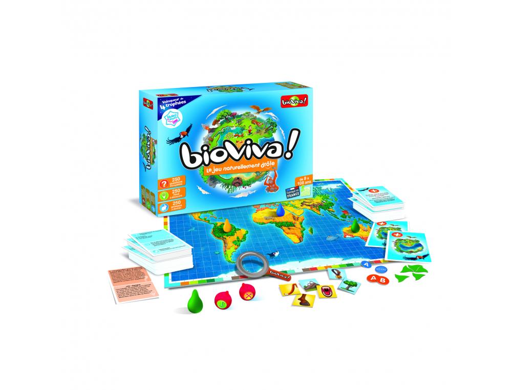 SENSIBILISATION A L ECOLOGIE BIOVIVA BIOVIVA LE LEU 3      EPREUVES DIFFERENTES 12       POINTS 1 PLATEAU 256 CARTES