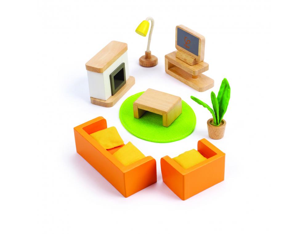 MEUBLES MAISON DE POUPEES SALON 12 PIECES HAPE