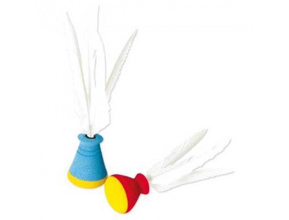 JEUX DE KERMESSE FIRST LOISIRS VOLANTS PLUMES ET     MOUSSE REFLEXES ET            COORDINATION LOT DE 6U
