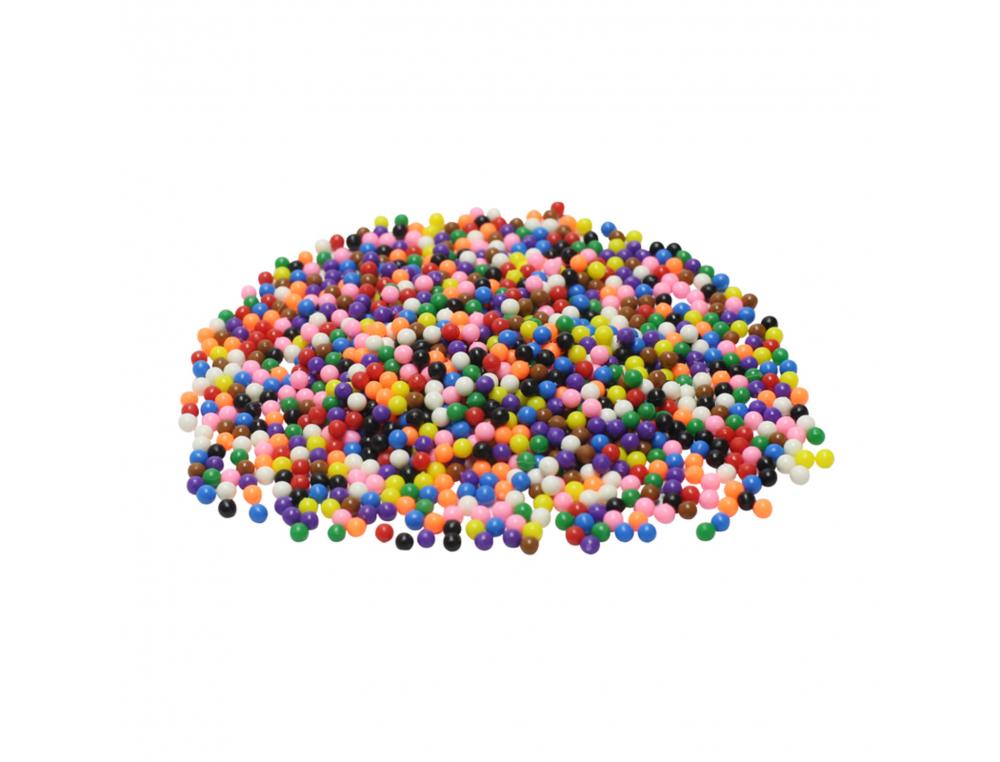 AQUAPERLES OCOLOR 5MM 10 COLORIS CLASSIQUES ASSORTIS   LOT DE 5000 PERLES