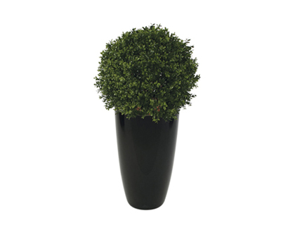 PLANTE BUIS BOULE MAXIFLEUR DELUXE PLASTIQUE QUALIT CASI NATURELLE DCO INTRIEUR EXTRIEUR HAUTEUR DIAMTRE 50CM VERT